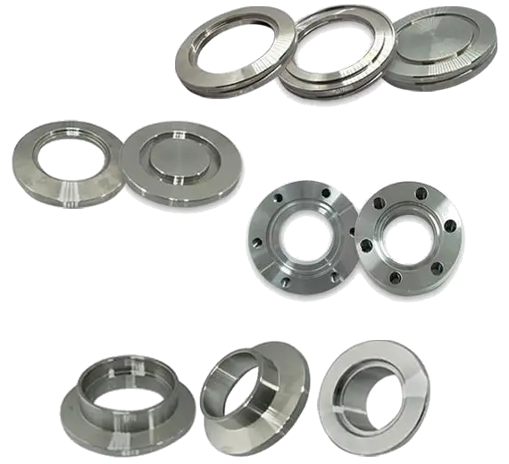 ISO-CF-KF Vacuum-Flange انواع نیم دهانه خلا
